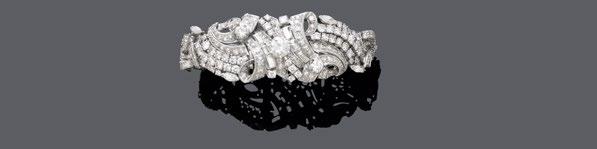 2048 2049 2050 2047* BURMA-SAPHIR-DIAMANT-BRACELET. Weissgold 750, 18g. Sportlich-elegantes Bracelet aus 6 ovalen Burma-Saphiren von zus. 22.