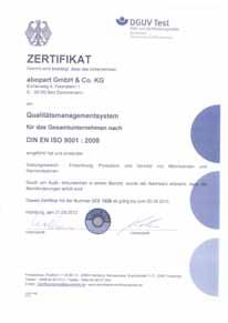 zugelassen nach: Qualitätsmanagement DIN EN ISO 9001:2008 GS Geprüfte Sicherheit / TÜV Nord DIN EN 60335-1:2011-11, DIN EN 60335-2-103:2012-05