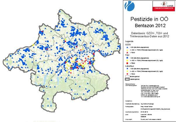 Pestiziden in Grund- und