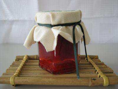 Essen und Trinken Hausgemachte Marmelade Glas