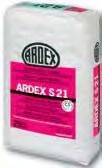 ARDEX S 21 Schnellmörtel ARDEX N 23 MICROTEC Naturstein- und Fliesenkleber ARDEX N 23 W MICROTEC Naturstein- und Fliesenkleber, weiß Hergestellt mit WITTENER SCHNELLZEMENT 32,5 R-SF.