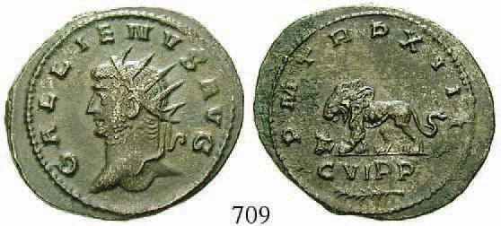 , 253-260 Antoninian 253,   mit Strahlenkrone IMP C P LIC VALERIANVS PF AVG / RESTITVT