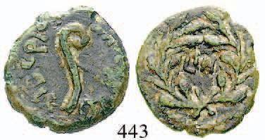 Tiberius steht l. und hilft kniender Tyche Sardiane auf / Livia thront r. RPC 2991.