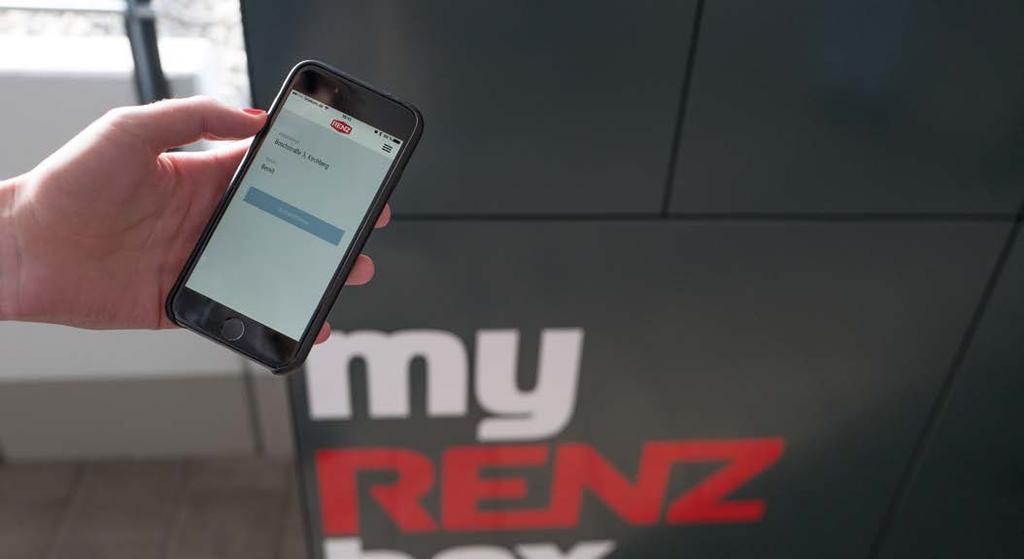 myrenz-app In Verbindung mit der Renz-Steuereinheit ermöglicht die myrenz-app die Bedienung der