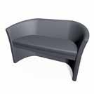 upholstery black leather B x H x T = 120 x 66 x 71 cm Sitzbank "Napoli" / Bench "Napoli" Polster Leder / upholstery