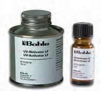 UV-Klebstoff Verifix B 682-T Dieser UVA-härtende Klebstoff ist aufgrund seiner hohen Endfestigkeit besonders für statisch und dynamisch anspruchsvolle Verbindungen geeignet.
