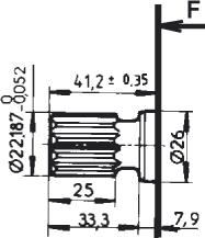 P α A A N 3 β β β H L 3 0 A 0 2 Zahnradpumpe Baureihe 3 62.6 103.9 cm 3 /U Zahnwellenprofil SAE 7/8 13 Zähne Diameter Pitch 16/32 Druckwinkel 30 Max.