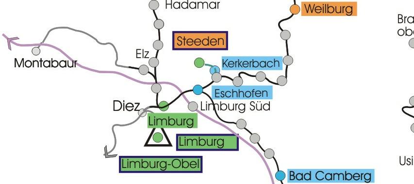 Schieneninfrastruktur: Dr. Bosserhoff Informationen Güter-/Holzverladestellen, zum Schienengüterverkehr in Limburg Umschlagterminal 21.4.
