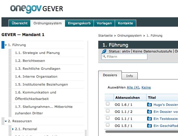 Beispiel: OneGov GEVER Seit 2011 zur Geschäftsverwaltung im Kanton Zug produktiv im Seit 2013 Open Source Software veröffentlicht unter GPL v2
