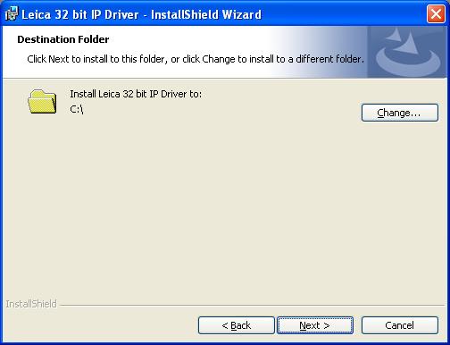 3. Windows XP (3 bit) 3.3 Installation des Druckertreibers (Fortsetzung) Bestätigen Sie die Installation mit dem InstallShield Wizard mit einem Klick auf Next. Abb.
