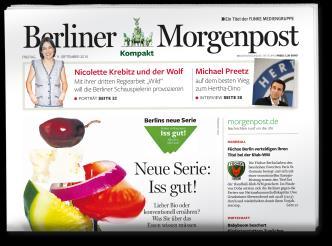 ist die Berliner Morgenpost und die Berliner Morgenpost Kompakt als eine Belegungseinheit mit zwei Formaten (Formate siehe aktuell gültige Preisliste der Berliner Morgenpost).