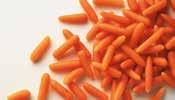 Danach werden sie blanchiert, gekühlt und lose rollend schocefrostet. Die Karotten haben die Charakteristiken von der Daucus carota L.
