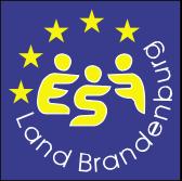 10 3.5 Das brandenburgische ESF-Sympathielogo Das Land Brandenburg hat sich ein eigenes ESF-Logo gegeben, das zusätzlich zu den genannten Gestaltungselementen die Förderung durch den Europäischen