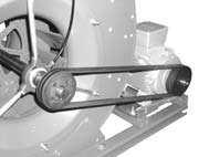 Motorspannschienen Die aufgebauten Motorspannschienen ermöglichen ein müheloses Verschieben des Motors in Längsrichtung und somit ein stufenloses Einstellen der Riemenspannung.