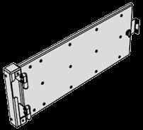 Unterbauschrank Schublade (Rückseite des Gehäuses) Platte für Montage in Schublade IO-Terminal (mit und ohne Relais) YRC1000 H = 499 mm