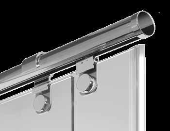 Top-Features Beschläge Falt- und Schiebetür-Beschläge Mit zwei Falttüren besonders breiter Zugang zur Dusche Sehr robuste und laufruhige Konstruktion Oberfläche