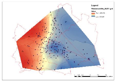 Potenzialkarten Geschlossene Wärmetauschersysteme Zielsetzung Datengrundlage Geoatlas der Stadt Wien (GBA) Abbildung der effektiven Wärmeleitfähigkeit ohne Berücksichtigung des Einflusses von