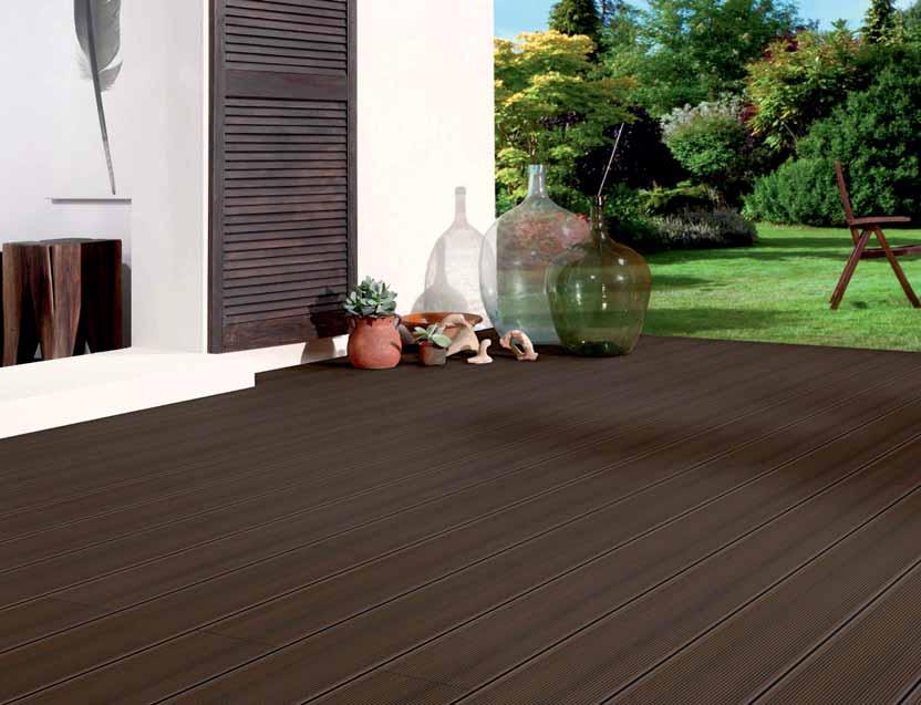 streichfrei easy clean wetterfest frostsicher DREAMDECK WPC PLATINUM Breite WPC Dielen mit Spezial-Ummantelung DREAMDECK PLATINUM ist die neueste Generation pflegeleichter Außendielen.