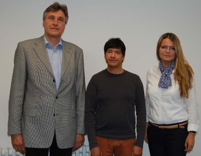 Sprecherinnen und Sprecher der Fachgruppe: Prof. Dr. Nicole Teusch (rechts, TH Köln) mit ihren Vertretern Prof. Dr. Anant Patel (Mitte, FH Bielefeld) und Prof. Dr. Jörg Himmel (links, HS Ruhr West).