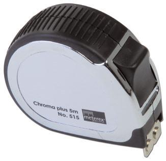 5m 19mm 1,70m Auszugslänge Chrom/schwarz Darkoflex 523 / 3m Qualitäts-Bandmaß schwarz gummiert mit automatischem Rücklauf und Stopper.