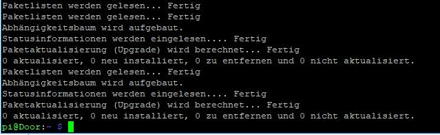 Installtion von pip über easy_install (Thema) sowie die Pakete #linphone4raspberry und #python-daemon, die in