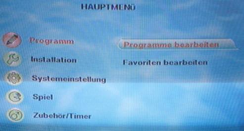 8) Nun wählt man im Hauptmenu Programm -> Programme bearbeiten 9)