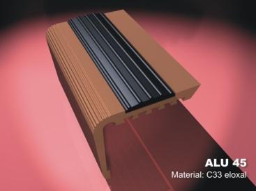 Modell Alu 45 Mit Krallenfüßen für Treppenbeschichtung, Textil-, Holzbelag oder Laminat, C32 eloxal  Seite 5