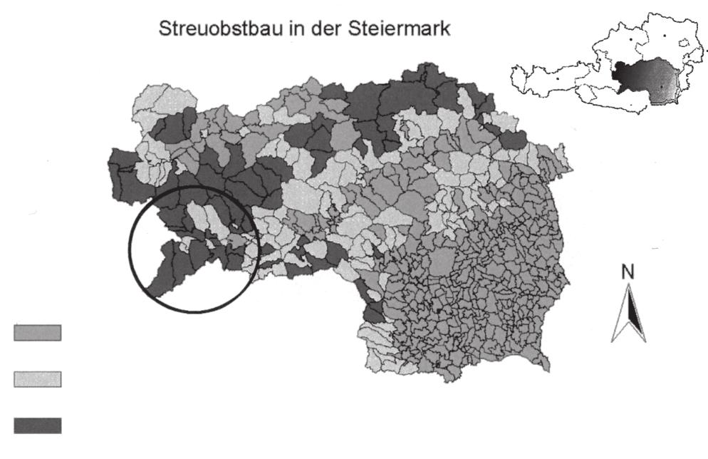 48 14 Im Gemeindegebiet gibt es kaum klimatische Einschränkungen bei der Standortswahl für Streuobstbäume Im Gemeindegebiet ist Streuobstbau in Gunstlagen verbreitet.
