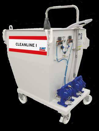 Die CLEANLINE wird ausschließlich mit Druckluft betrieben und ist durch dieses stromlose Konzept überall und ohne Kurschlussrisiko einsetzbar.