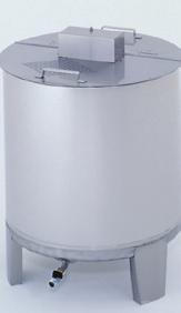 Zubehör für Kälbertränke-Automaten: Frischmilchbehälter mit Rührwerk Behälter und Deckel