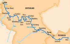 p. in der 2-Bett Außen (Hauptdeck, vorne) 12 Nürnberg Erleben Sie das schönste, was 3 Flüsse zu bieten haben: Das romantische Rheintal erwartet Sie mit Koblenz und Rüdesheim, bevor es über den Main