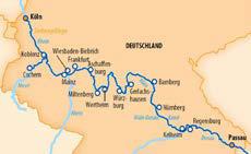 p. in der 2-Bett Außen (Hauptdeck, vorne) Würzburg Genießen Sie die bestimmt schönsten Flusstäler Deutschlands und besuchen Sie die mittelalterlichen Kultur- Städte Regensburg und Nürnberg, bevor Sie