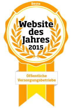 www.swm.de ist Sieger beim Wettbewerb Website des Jahres 2015 (7.12.2015) Der Wettbewerb Website des Jahres ist eine der wichtigsten deutschen Publikumsauszeichnungen für Internetseiten.