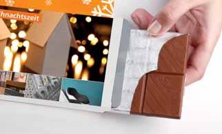 PREMIUM SCHOKOLADE 9 Grußkarte mit Schokoladentafel Excellence Art. Nr.: 91203 Experten Tipp Hochwertige Ausführung mit stilem Schokoladenfach!