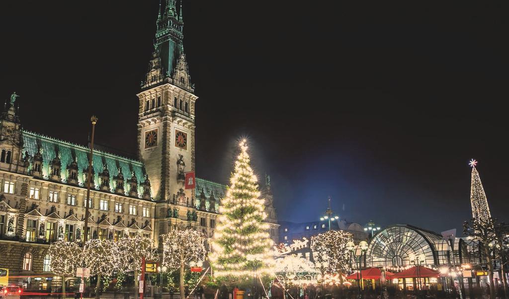 Konzern Leistungen für glanzvolle Momente Der Weihnachtsmarkt vor dem Hamburger Rathaus gehört zu den bekanntesten und bestbesuchten Märkten in ganz Deutschland.