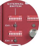Gitarrensignal entstehen. Der Octa-Switch besitzt zwei separate Eingänge für die Kanalumschaltung am Verstärker oder ähnliches.