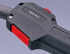 Bei Anlagen der Bauserien CompactMIG und OptiMIG kann die Drahtkorrektur über den TEDAC -Brenner geregelt werden.