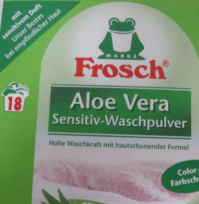 105339_18 WL_Frosch Sensitiv-Waschpulver Waschmittel: Sensitiv Frosch Sensitiv-Waschpulver Waschladungen: 18