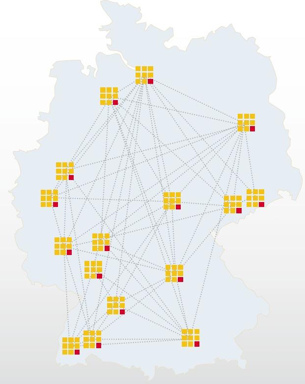 IV. Netzwerk- und Ermöglichungsmanagement Die regionalen Netzwerke Zur Zeit umfasst ddn