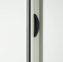 Barrierefreie 5 mm Bodenschiene perfekte Durchsicht Optional: Griff (nur außen) 21 mm vorstehend Horizontalschnitte mit Magnet-Wandanschluß
