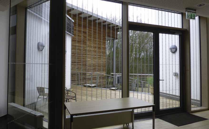 Am Bundesamt für Naturschutz in Bonn wurden mehrere Glasflächen