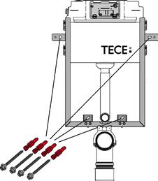 TECEbox TECEbox plus Für die Standardbauhöhe der TECEbox sind optional Montagefüße