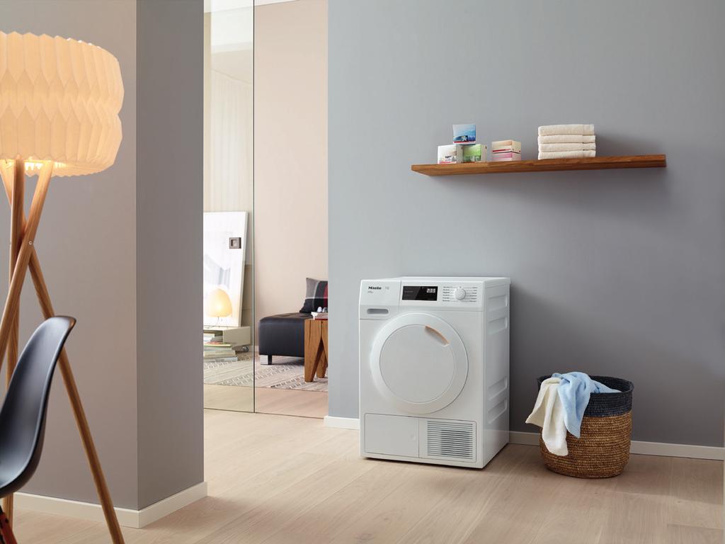 Das Plus, Plus, Plus für Ihre Wäsche Jetzt mit 100,- EcoBonus** Wärmepumpentrockner TCE 530 WP Active Plus Mit den Miele Duftflakons in 4 sinnlichen Varianten verleihen Sie Ihrer Wäsche während der