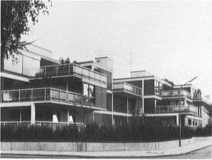 Maisonnette-Wohnungen 1970/72 Wohnhäuser Genter Straße 13 1969/72