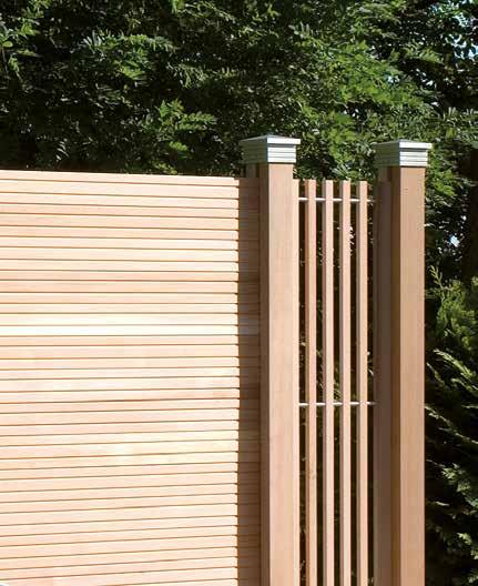 BELLA VISTA Sichtschutzelemente Schnörkellos und elegant Das wertvolle Holz von Zeder harmoniert perfekt mit dem von klaren Linien geprägten Design.