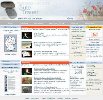 Empfehlenswerte Informationsquellen Weiterführende Texte und Informationen rund um das Thema Trauer: www.gute-trauer.