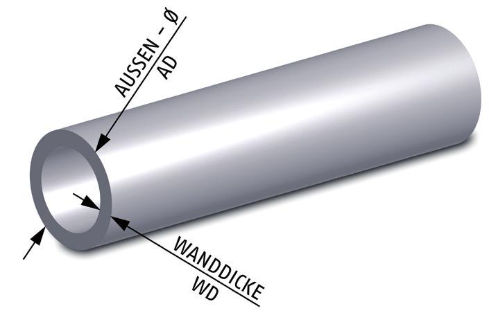 Nahtlose Präzisionsstahlrohre nach EN 10305-4 (DIN 2391 C) Für den Hydraulik-Rohrleitungsbau aller Druckstufen wirbelstromgeprüft in HL ca.