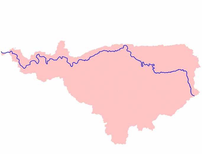 Einzugsgebiet der Ruhr insgesamt (A o = 4.484 km 2 ) Duisburg- Ruhrort 20m ünn Lauflänge ca. 218 km Höhenunterschied insgesamt ca.