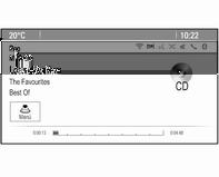 32 CD-Player Benutzung CD-Wiedergabe starten Die CD mit der beschrifteten Seite nach oben in den CD-Schacht hineinschieben, bis sie eingezogen wird.