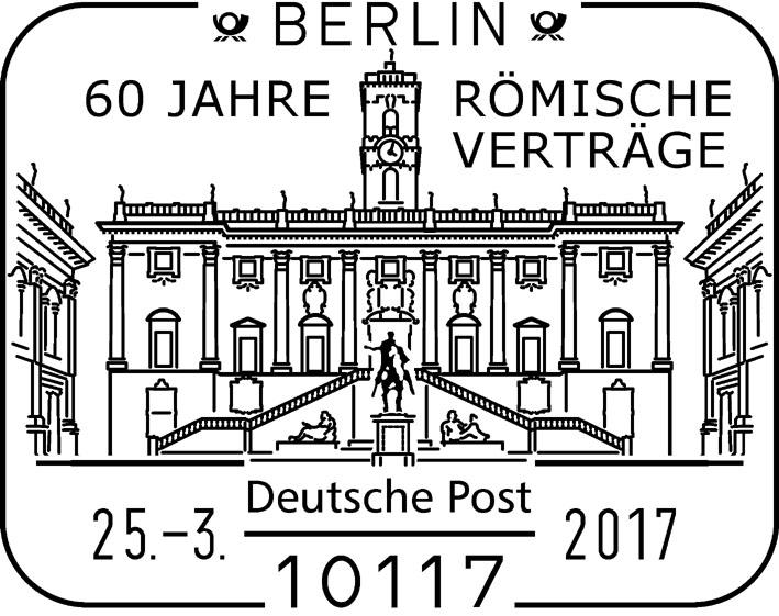 3. Philatelistische Stempel Sonderstempel - Neuheiten 10117 BERLIN - 25.3.2017 Stempelnr.